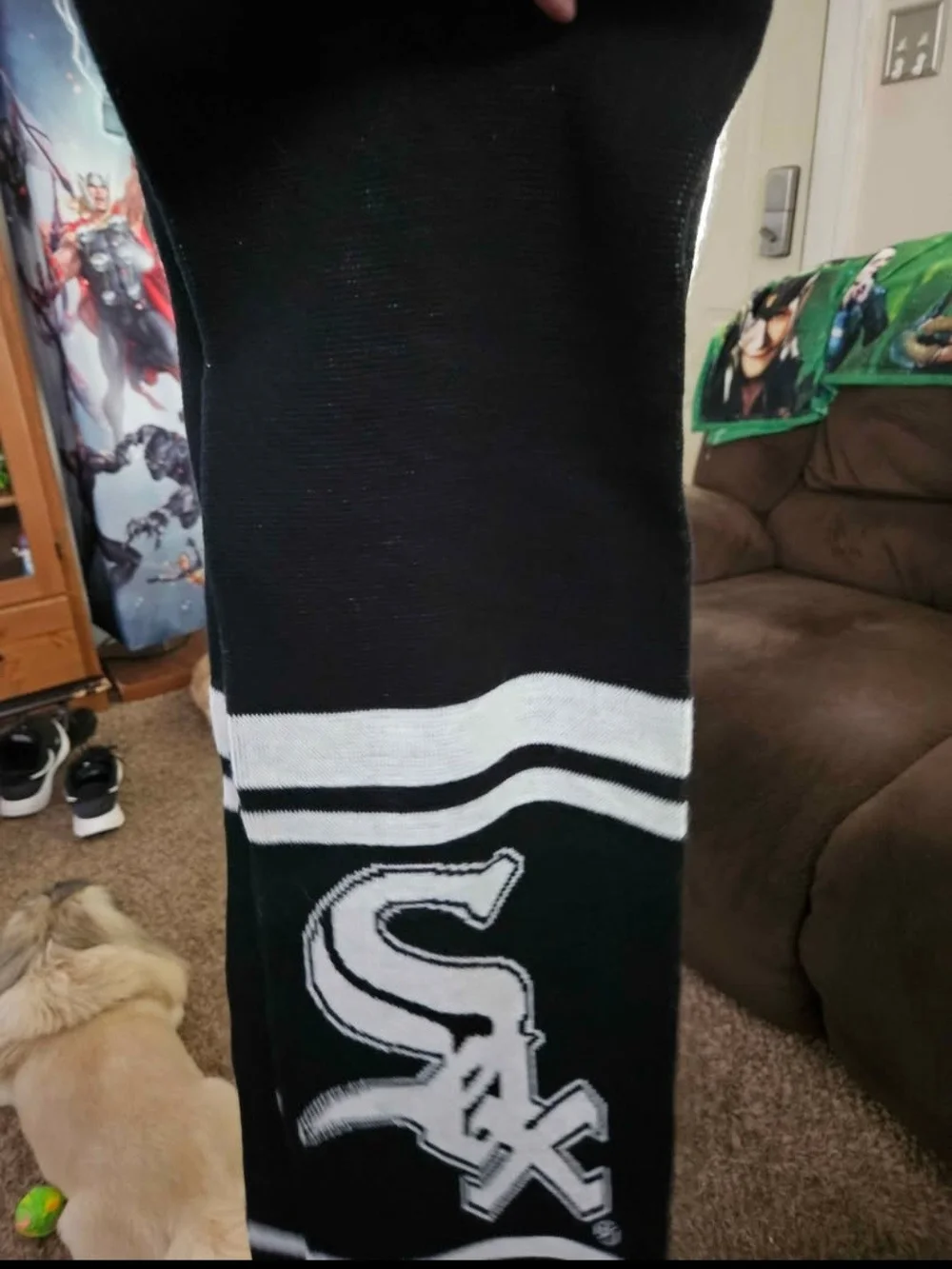 Chicago White Sox Black & White Team Scarf